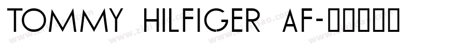 TOMMY HILFIGER AF字体转换